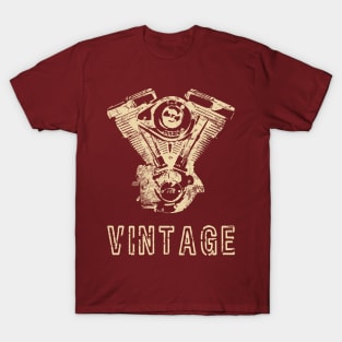 Vintage Motorcycle Engine T-Shirt